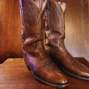Men's Dan Post western boots, cow hide, riding heels